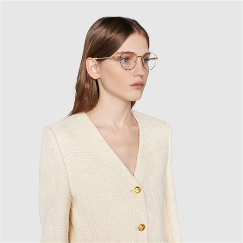 gucci gg1145o|Gucci™ GG1145O Round Eyeglasses .